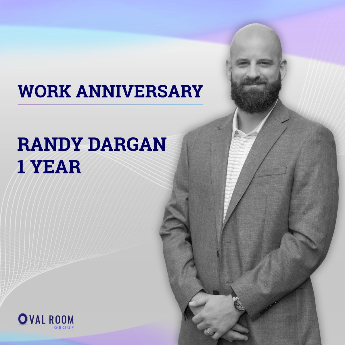 OvalRoomGroup's tweet photo. Happy work anniversary to our Business Development team member, Randy Dargan! Randy celebrates 1 year at Oval Room Group!

#OvalRoomGroup #VisualMedia #CRE #RealEstate #Immerse #Engage #Impress https://t.co/zQRxIyUVBy