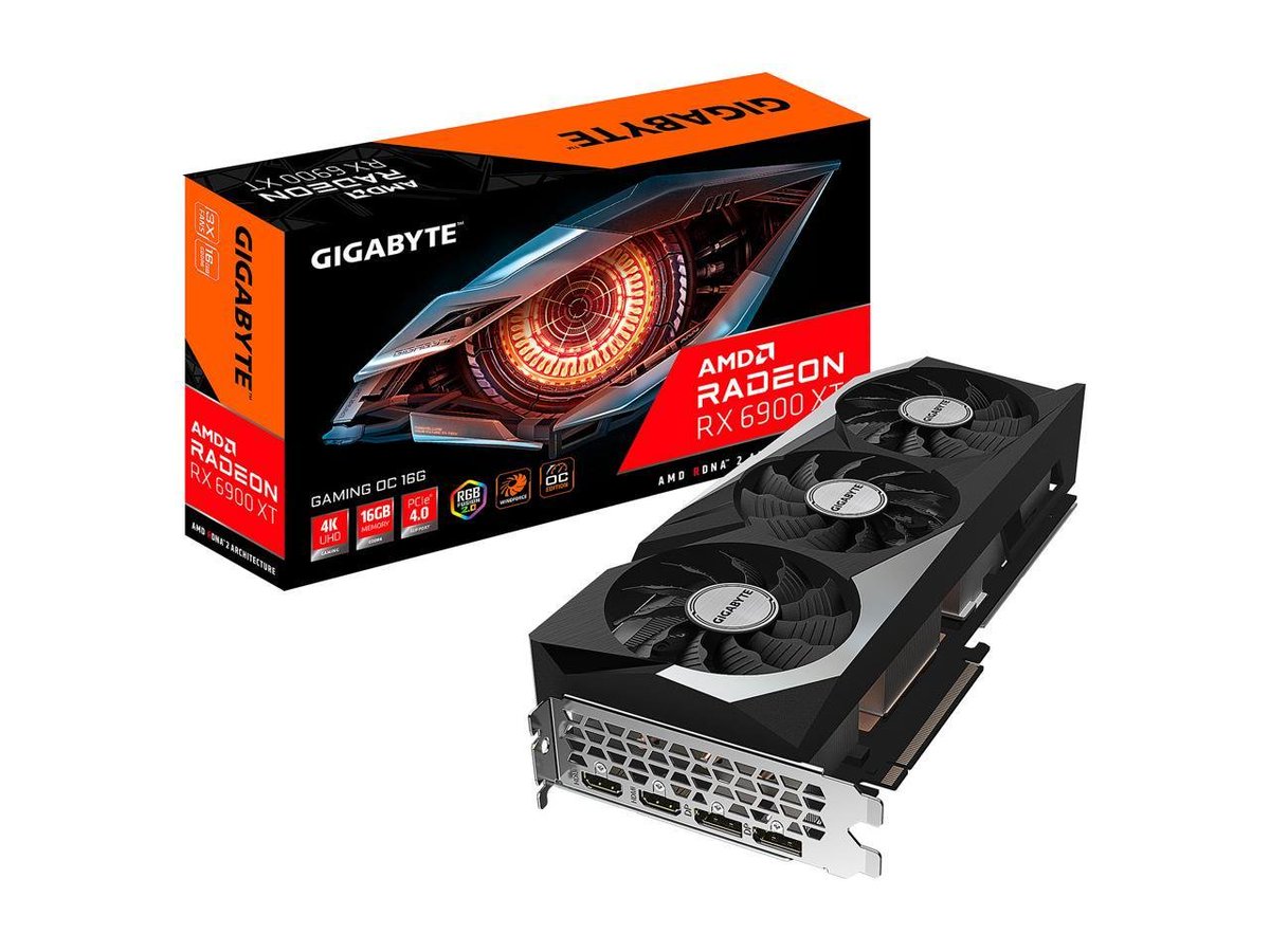 Newegg's tweet photo. Deals are crazy. 
We have a 6900 XT for $719.99 after code and MIR 🤯

Get the @GIGABYTEUSA  @Radeon RX 6900 XT GAMING OC Video Card now for this ridiculous price in our Bonanza Sale. Hurry and share. 
https://t.co/jjHwkeK3kL https://t.co/iklVW0t3Hj
