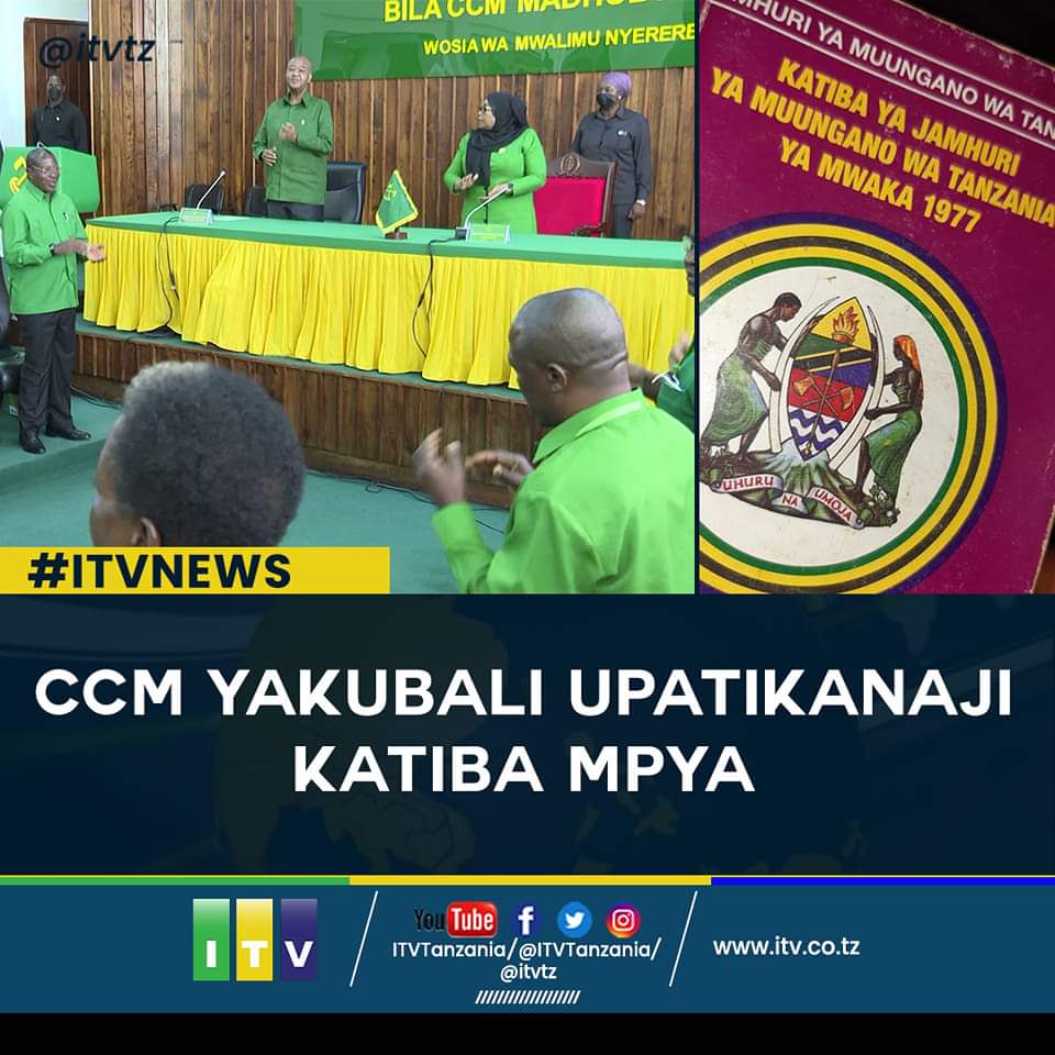joran_bashange's tweet photo. CCM imesoma na kuelewa maoni ya ACT Wazalendo kuhusu uanzishwaji wa mchakato wa Katiba Mpya sasa. 

ACT Wazalendo ilipendekeza mchakato wa Katiba Mpya uanzishwe si zaidi ya mwezi Oktoba,2022. Aidha wakati mchakato huo unaendelea, ipatikane Tume Huru ya uchaguzi. https://t.co/HcCnqBQR4S