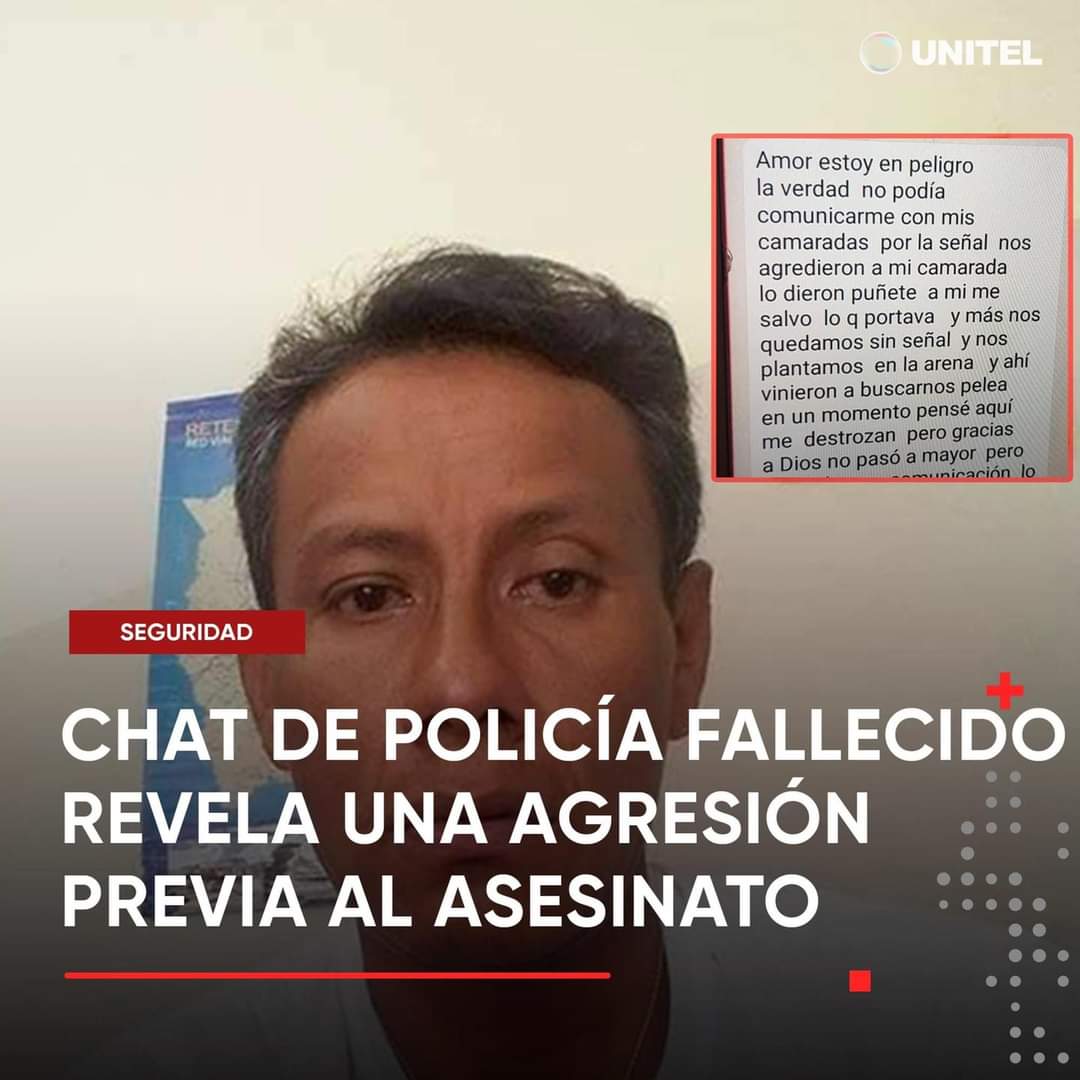 MeleanNury's tweet photo. La esposa de uno de los oficiales fallecidos reveló un mensaje que su marido le envió antes de morir, señalando que fueron golpeados al detener a un supuesto narcotraficante, esto evidencia que el alto mando policial y el Gob. mintieron para ocultar al narcotraficante detenido. https://t.co/ZXPsxGmbOq