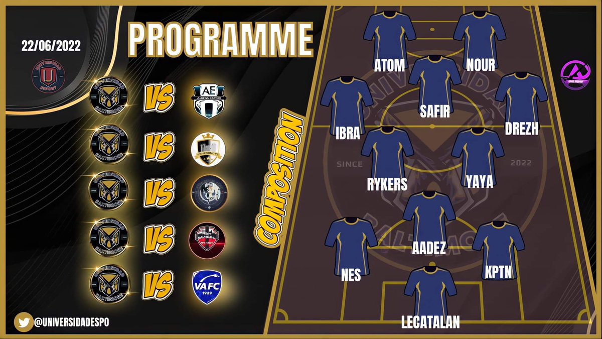 Bonne chance à nos joueurs  se soir pour leur différents match . 
Ramener un maximum de points à la maison . 

@XBallack13X 
@USD_BALTIMORE 
@usdmiami
<a href="/Renato_MOC_10/">@Renato_Sanches10</a> 
<a href="/TBFSinstro26/">TBF-Sinstro</a>