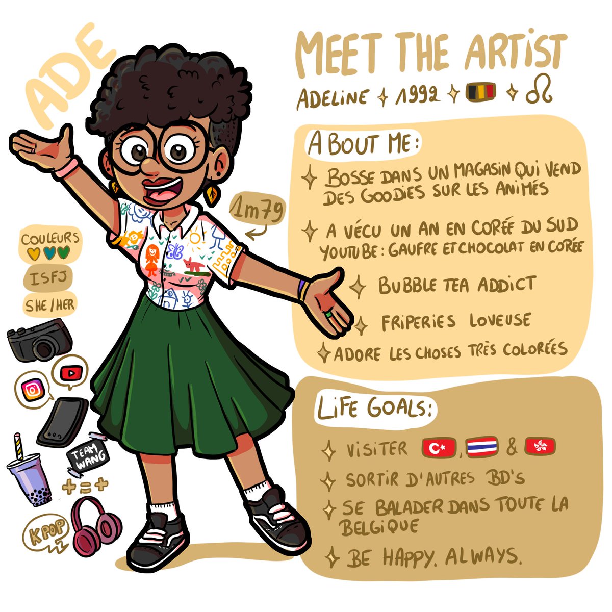 ADeDessine's tweet photo. J'avais pas fait un Meet The Artist depuis 2019, il était temps de rafraîchir tout ça parce que mine de rien, en 3 ans mes envies, mon mode de vie, mes passions ont pas mal changé, je ne pensais pas ...  ☺️
On a des points en commun ? https://t.co/yJl8RNAiPQ