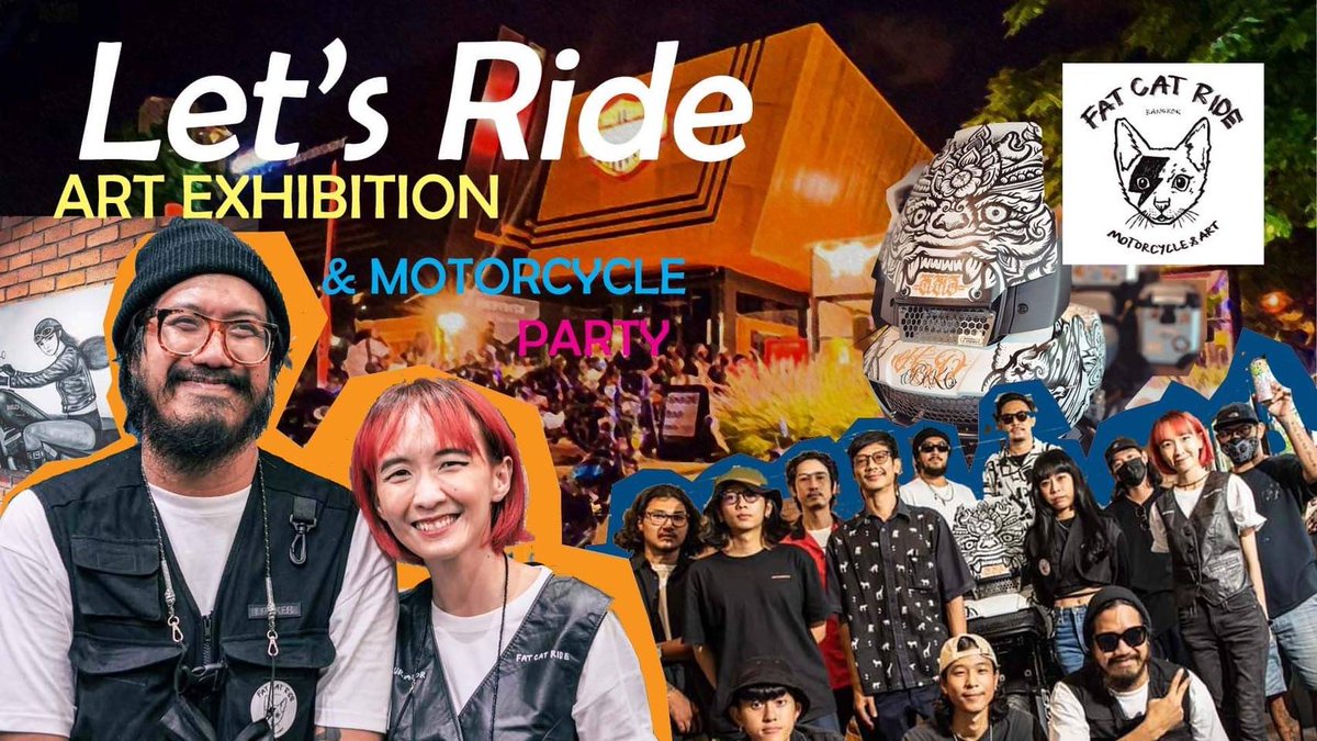 phai_tanasan's tweet photo. #AASMETROHarleyDavidson, #Shadecommune #FATCATRIDE 

LET'S RIDE 🏍️
Art Exhibition &amp; Motorcycles Party
Curated by @ppoojiradt &amp; @ginkz 

NOW SHOWING ~ SUN 26 June 2022
at SHADE COFFEE [A Square Sukhumvit 26]

#letsridebkk #artexhibition #motorcycleparty

📌 https://t.co/PkPtoY76Tx https://t.co/08ZzjTko2z