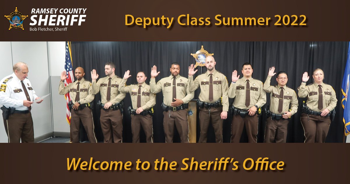 Please join us in welcoming eight new Deputies who were sworn in after graduating from the academy. These Deputies will join our dedicated team which serves and protects the public. Welcome aboard and thank you for choosing to serve!