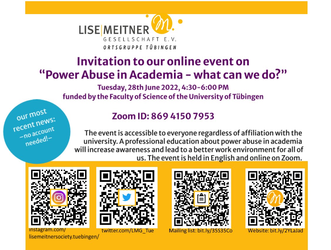 Tuebingen Lise Meitner Society tweet media