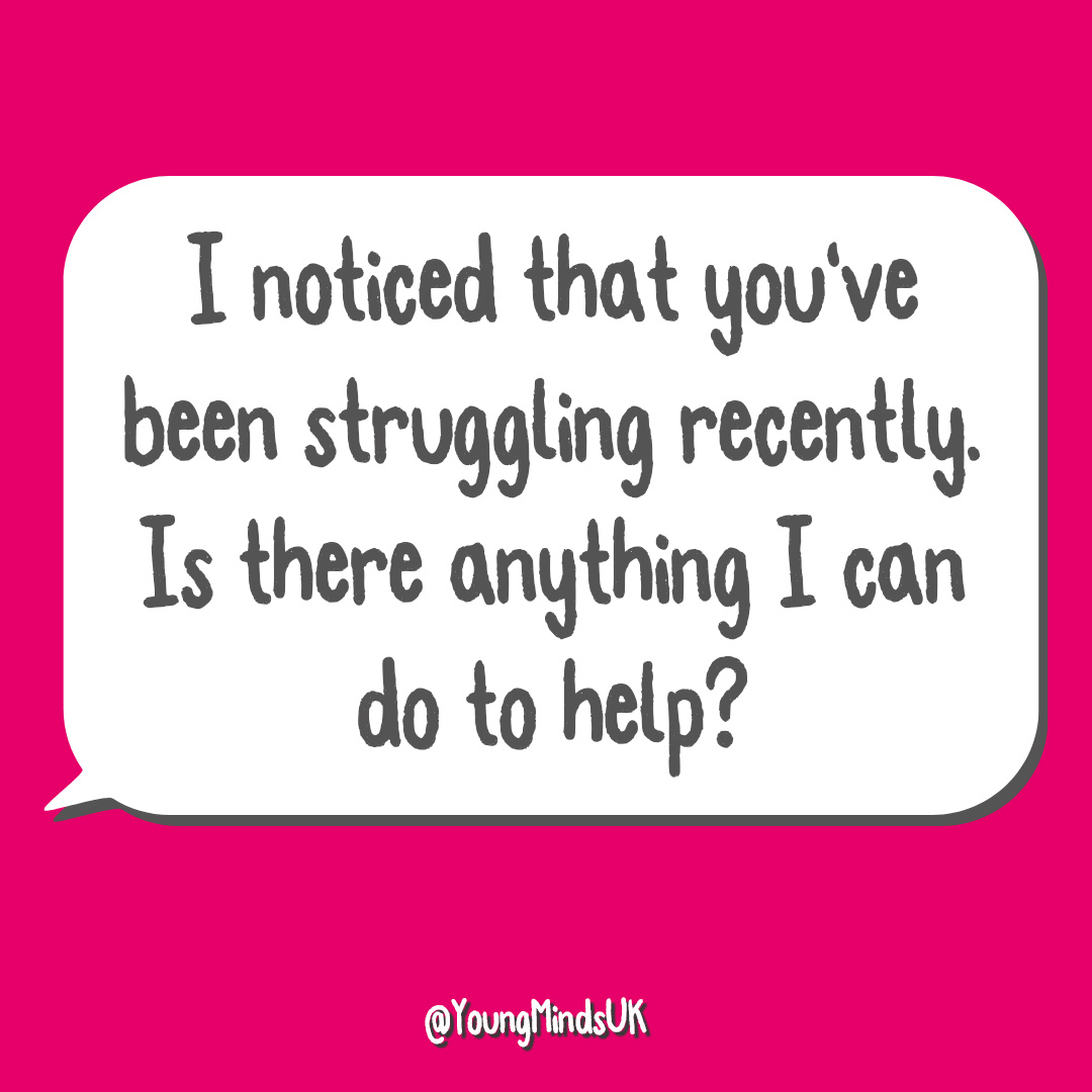 YoungMindsUK's tweet photo. If you have a friend who is struggling with their mental health, send them one of these texts. You never know what impact it might have. 💛 https://t.co/8P0r9Uht3w
