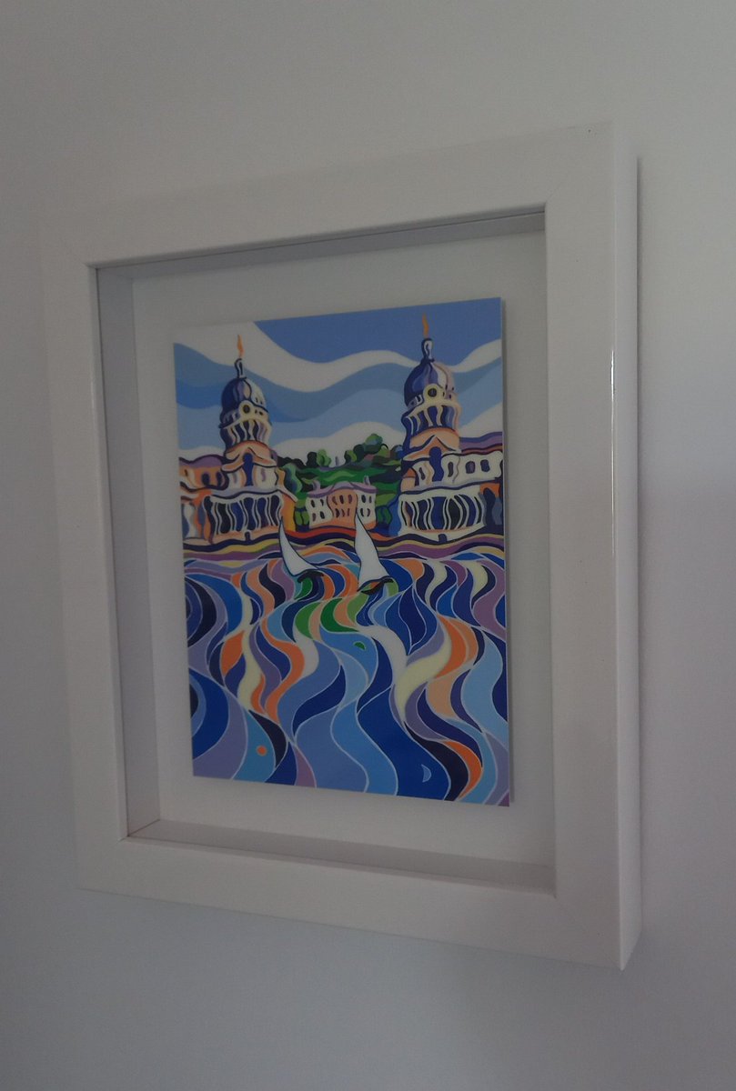 Pictures are up making the new house even more homely 
Fond memories of #Greenwich  with picture from <a href="/SarahFosseArt/">Sarah Fosse</a>