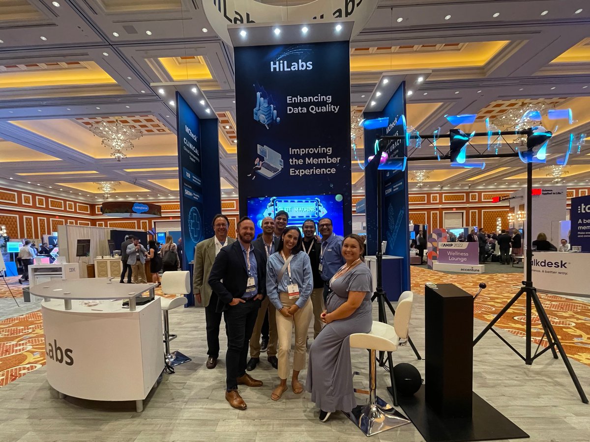 Hilabs_Inc's tweet photo. Visit #HiLabs at Booth #819 to talk health plan data quality and take a spin on the holographic slot machine to win exciting prices! #AHIP2022
#LifeatHiLabs https://t.co/dIKWIXUy3y