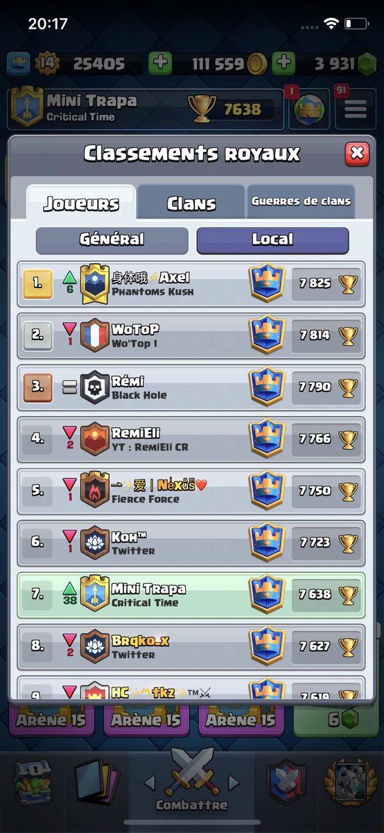 Premier rush de la saison !