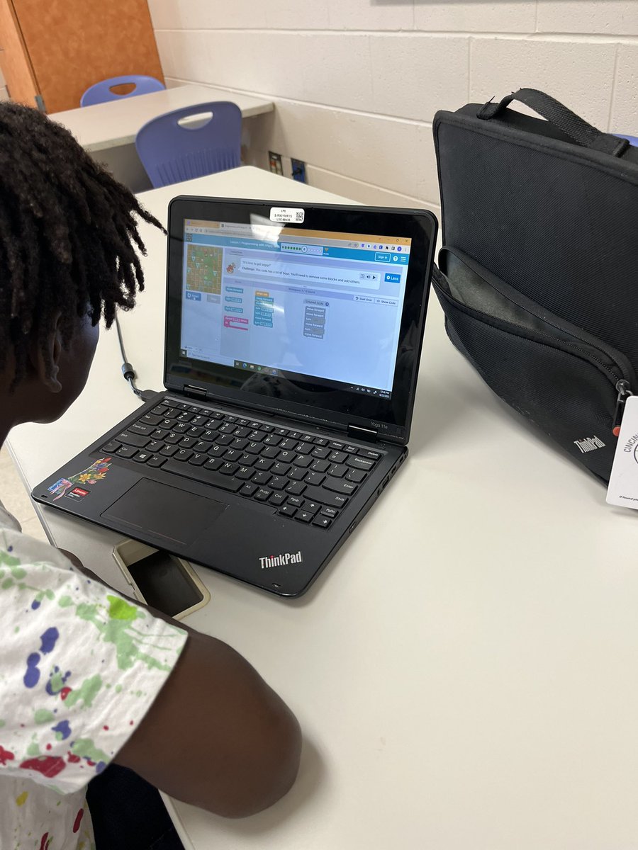 ElaineVS79's tweet photo. Coding: By learning to write code, you can tell computers what to do or how to behave in a much faster way. @IamCPS #STEM #Stemulates @gaskinsfoundation https://t.co/hpJJ5GF7Di