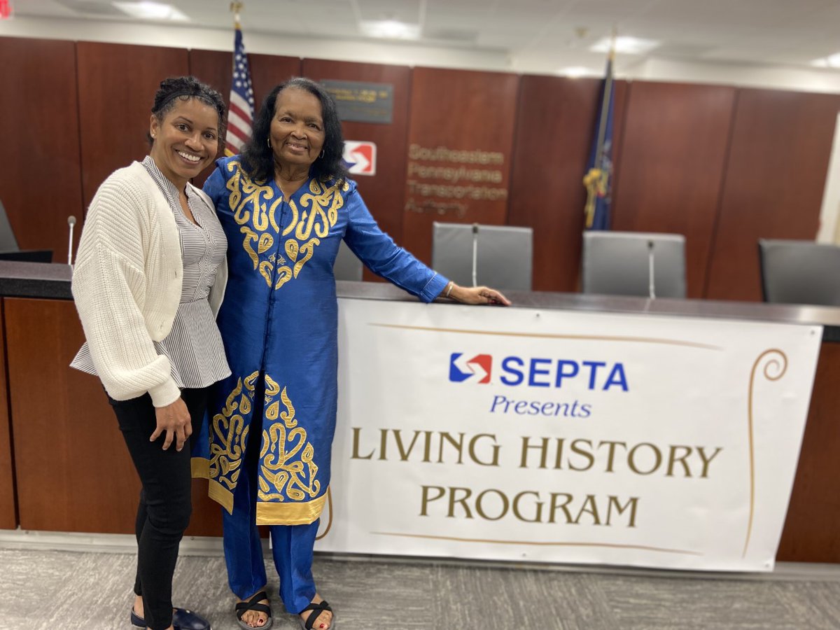 SEPTANews's tweet photo. In honor of #Juneteenth #SEPTA today hosted civil rights activist #MargaretHowardTaylor as part of its inaugural Living History Program for employees. During high school she, along w/scores of others participated in the voter registration movement of the early 1960s @SEPTA_SOCIAL https://t.co/XKuNO7II2h
