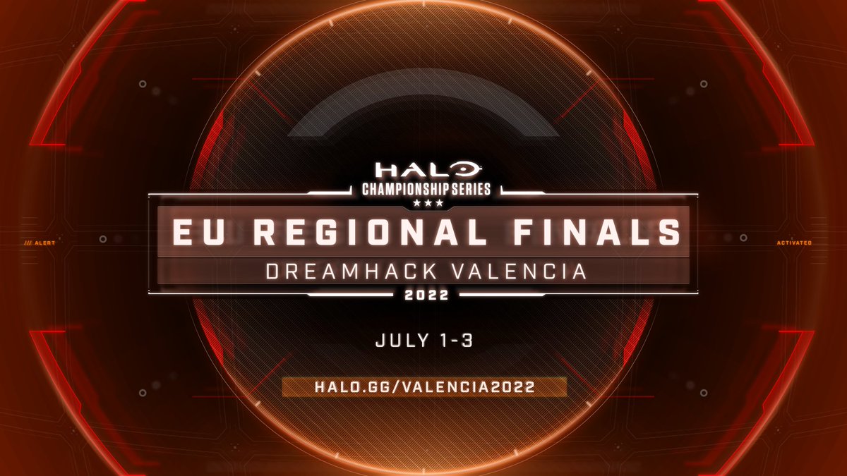 Next Friday, Europe's best teams will clash for $100,000 in the EU Regional Finals at #HCSValencia22!

🚨 Team Passes are available until Monday 6/27 11:59pm BST!

🎟️ Tickets: aka.ms/VLC-Tickets
⚔️ Team Pass: aka.ms/VLC-TeamPass
🏆 Full Details: Halo.gg/Valencia2022