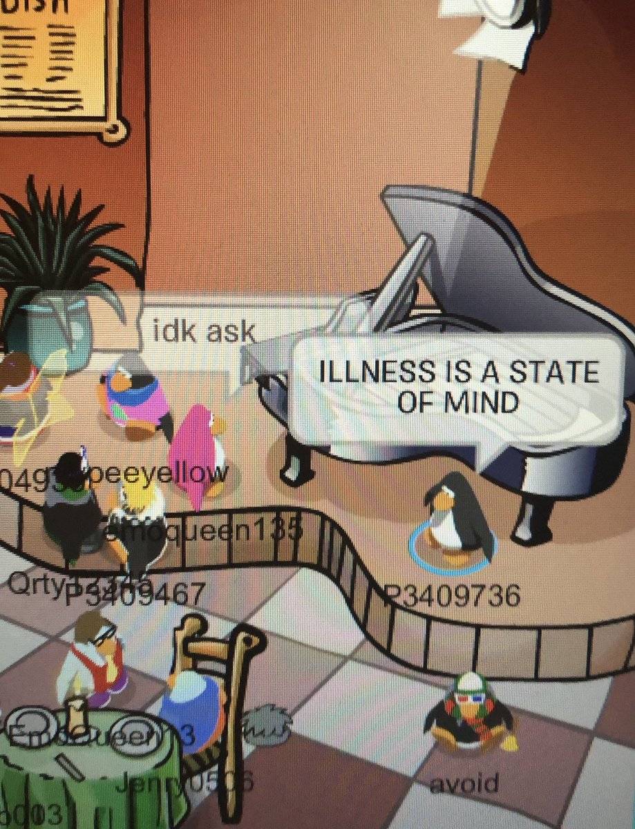 RT @foldyrhands: thinking about when i used to type jenny holzer truisms in club penguin until i got banned https://t.co/l04Pp3cUBx