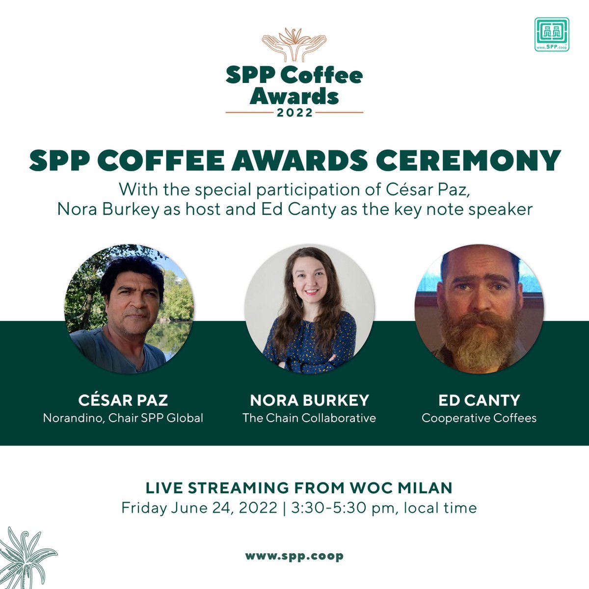 Just a few hours to go before we find out who the winners of our 6th SPP Coffee Awards contest 2022 are. Special guests will jump in during the ceremony we’ll be hosting at the WOC MILAN fair.