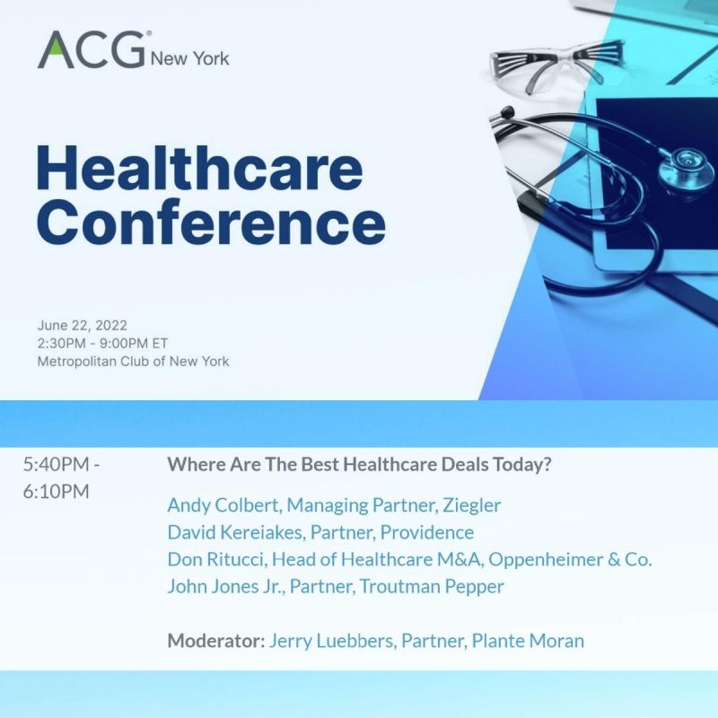 Catch Dave Kereiakes sharing his take at ACG NY Healthcare Conference tonight!