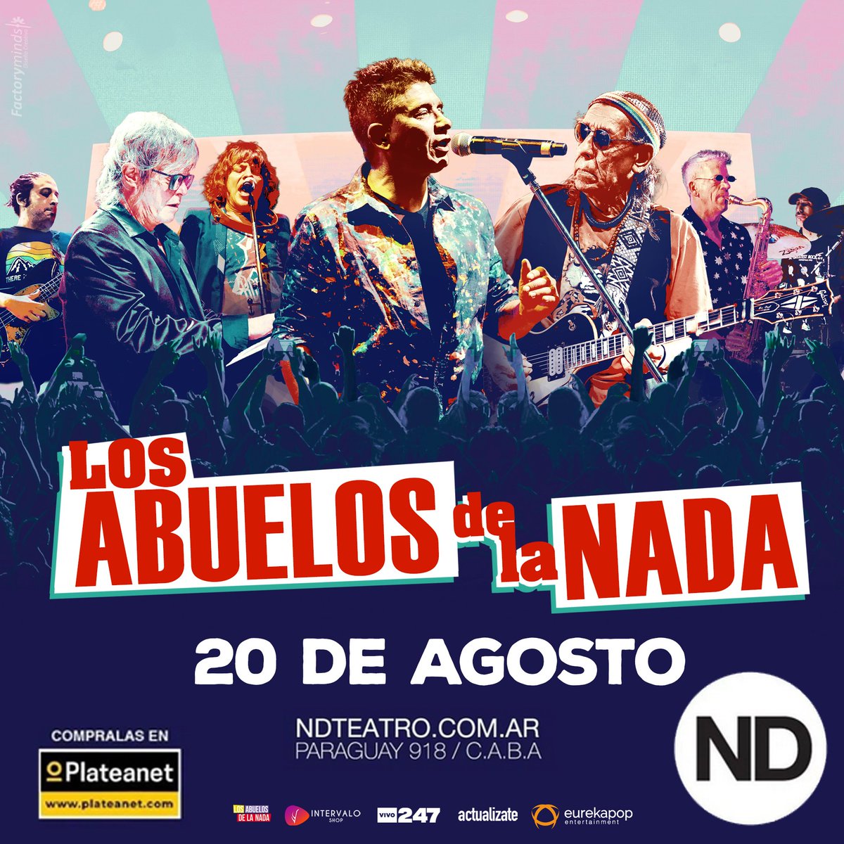 #SeViene 🎤🤘 20 agosto en <a href="/NdTeatro/">ND TEATRO</a> #BuenosAires ➡️plateanet.com/obra/23492?obr… 🎫
