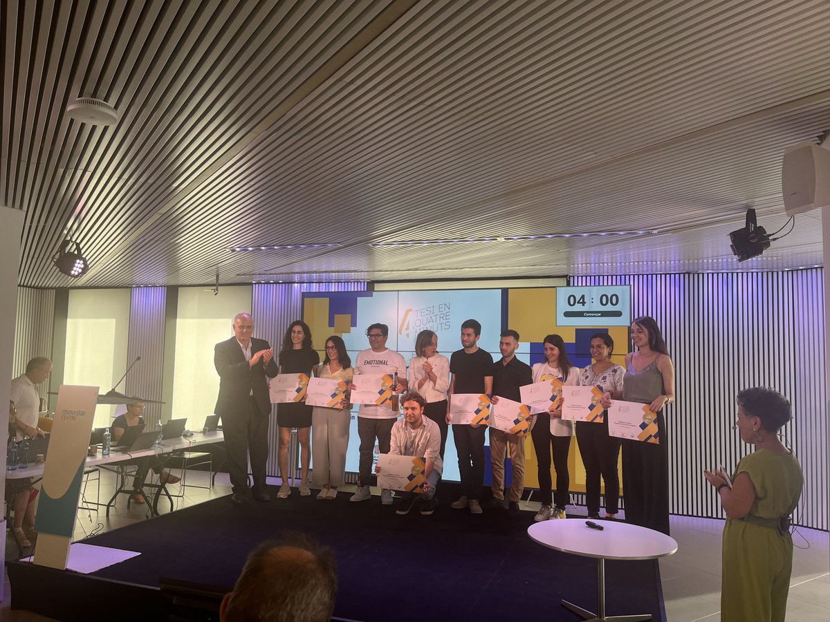 Avui s'ha celebrat, organitzat per @fundaciorecerca i el Consell Interuniversitari de Catalunya, la final de La teva Tesi en 4 minuts. L'Alba Codina (Debonding in CFRP-strengthended RC beams) <a href="/amade_udg/">AMADE - UdG</a> ha representat la UdG de manera excel.lent