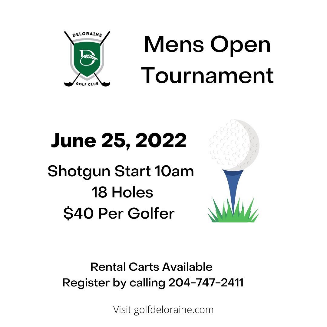 The season’s first major! 🏆
Flights with cash prizes, sure to be a good day. Call the clubhouse to enter