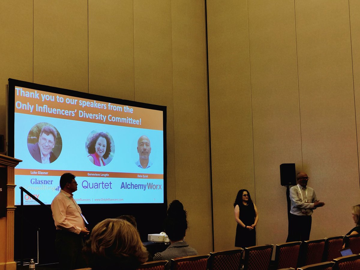 ryanpphelan's tweet photo. Next session, talking about diversity project at @OnlyInfluencers with @DelaQuist @emailgenevieve and @Lukes_Tweets #eisconf https://t.co/Q5U1nGIpex