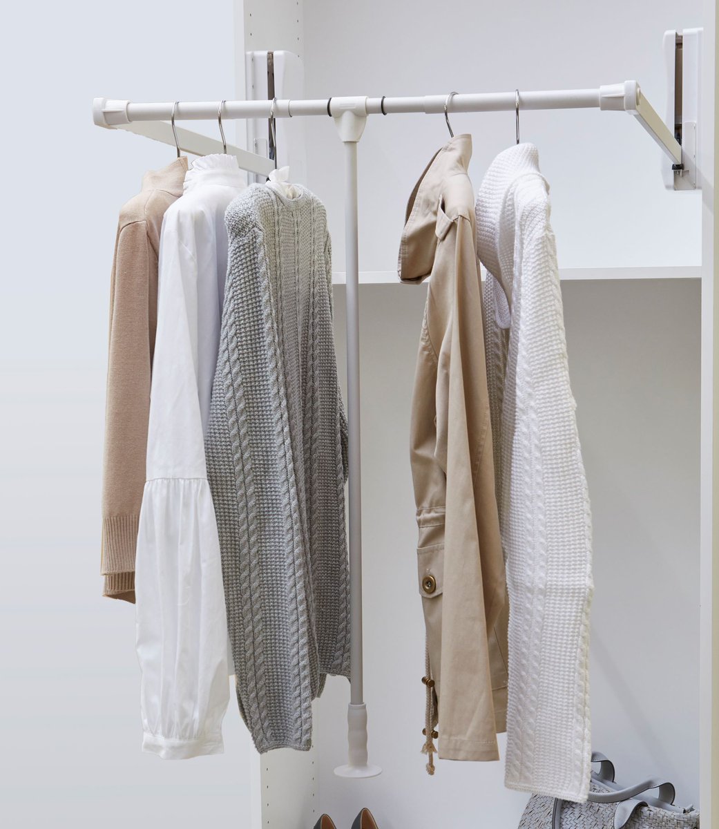 hafeleamerica's tweet photo. A4) Laundry rooms today are housing a lot more than just the washer and dryer. Space is being used more wisely to include foldaway ironing boards, pull-down wardrobe rods, laundry hampers and more. These features allow homeowners to tackle everything in one space. #KBTribeChat https://t.co/ncDM01bpA1