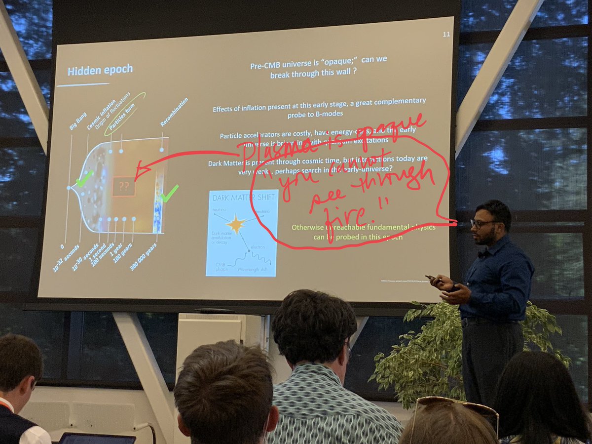 ucsc_astrobio's tweet photo. First up is “Affordable and Innovative Concepts for Cosmological Measurement.” Cosmology? At #BreakthroughDiscuss? Yes, you read that correctly. Life may be the pinnacle of complexity in the universe, but it all started with a bang. https://t.co/pilSqBDR3m