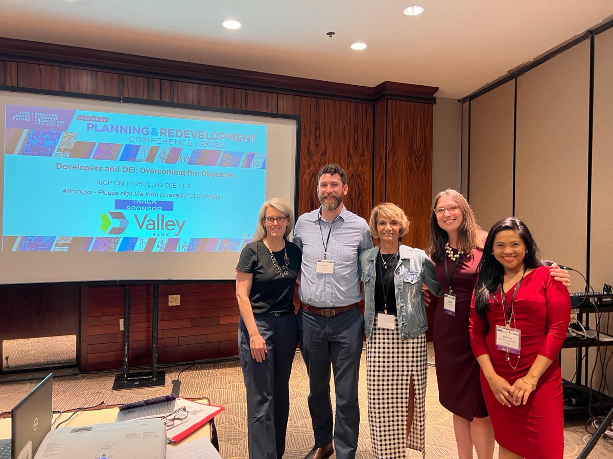 FHIStudio's tweet photo. Last week, FHI Studio PM Adam Tecza presented on the inclusive and innovative approach to "Putting the Plan in the Hands of the People" at the NJ Planning and Redevelopment Conference. Adam was joined by Blythe Eaman, Angela Knowles, Debbie Thomas, and Dianne Bautista. #NJPRC22 https://t.co/Dt7WOrZD2W