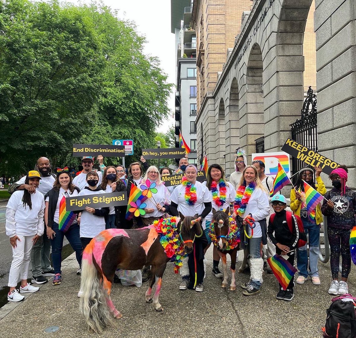 TrilliumFamily's tweet photo. The Pride Parade was so much fun! Nice to be back in-person surrounded by so much great energy!
Thank you to the volunteers that marched with us!
#Pride #KeepOregonWell #WeAreTrillium https://t.co/i3UiaDV6WW
