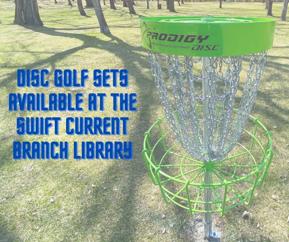 Did you know that you can borrow Disc Golf sets from the Swift Current Branch Library? For more information, call the library at (306) 778-2752 or stop in and borrow a set today!