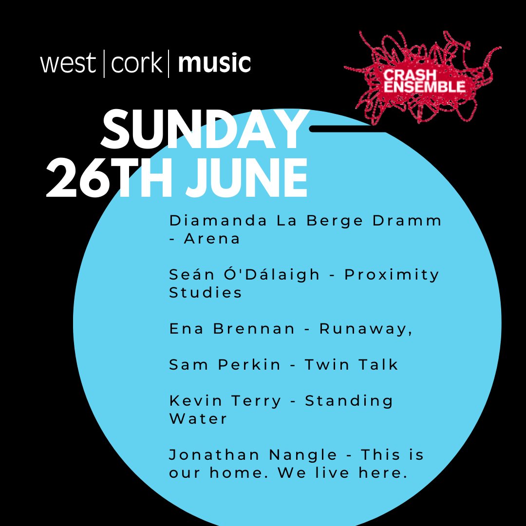 🔹Sunday June 26th // St. Brendan’s Hall🔹 The world premieres of [REACTIONS] commissions from Diamanda La Berge Dramm (Arena), and Seán Ó'Dálaigh (Proximity Studies). Also featuring works by Ena Brennan, Sam Perkin, Kevin Terry and Jonathan Nangle.