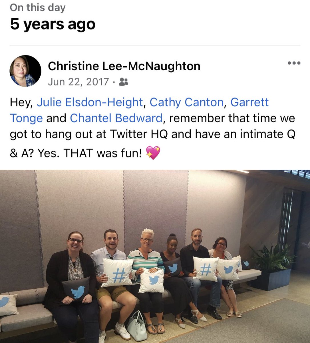 Wow! Has it already been 5 years since we were at <a href="/TwitterCanada/">Twitter Canada</a>, <a href="/SoberJulie/">Julie Height</a>, <a href="/GTONGE1/">Garrett Tonge</a>, <a href="/CantonCathy/">Cathy Thinking OutLd</a>, and <a href="/its_pinkie/">Chantel Bedward</a>? #Twitter #TwitterCanada #socialmedia