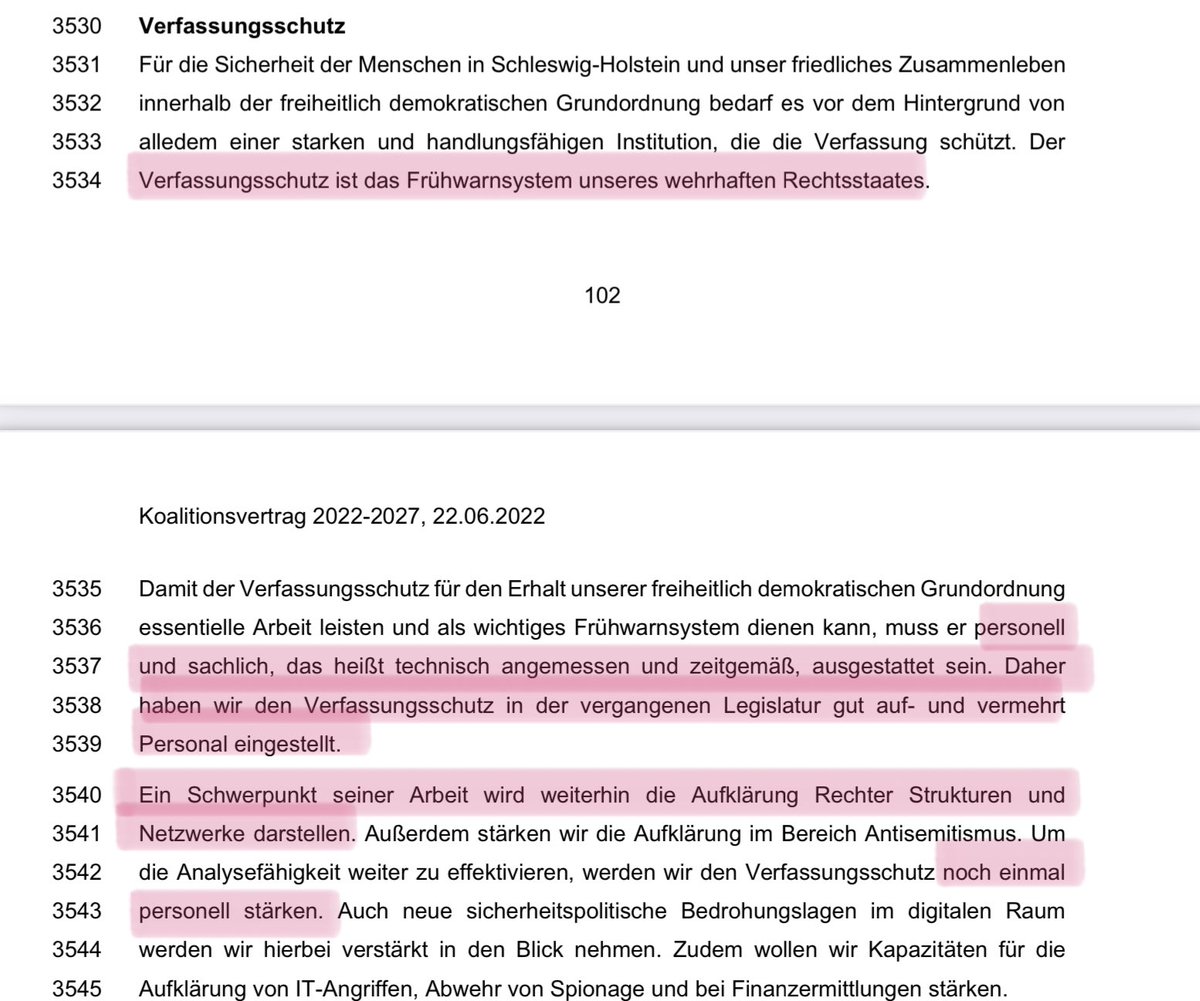 KatharinaKoenig's tweet photo. Antifaschismus wird nicht erwähnt, aber 15mal „Extremismus“. #Verfassungsschutz wird als „Frühwarnsystem“ gelobt &amp; soll personell gestärkt werden, um weiterhin rechte Strukturen und Netzwerke aufzuklären. Hat wenigstens jemand bei „weiterhin“ gelacht? https://t.co/r9PxSgzGPa https://t.co/rOaeyTYM7A