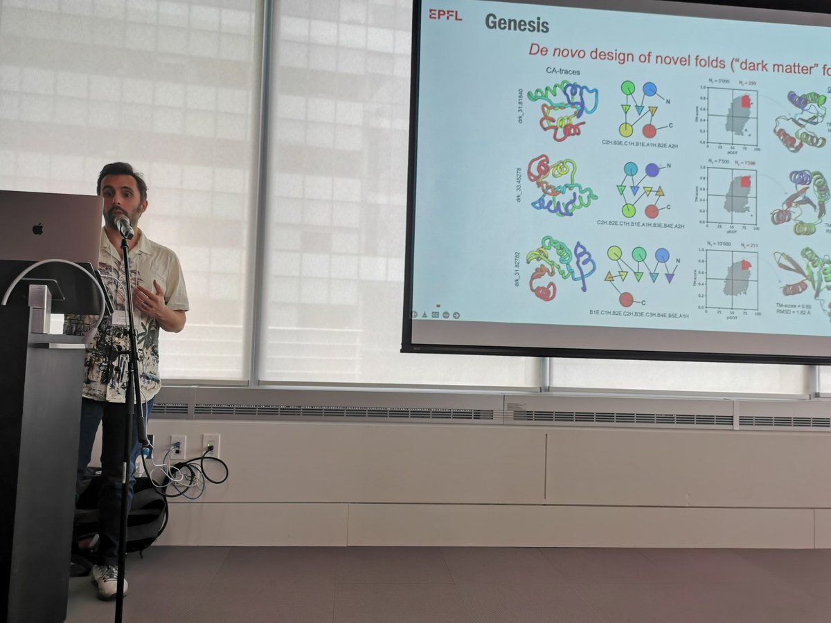 PEC Conference (@pec_conference) on Twitter photo This afternoon starts with our 7th keynote by Dr. Bruno Correia (<a href="/befcorreia/">Bruno Correia</a>). He takes us back to the "protein dark matter" with MaSIF, a conceptual framework based on deep learning to design de novo protein-protein interactions. Pleasure to listen, Dr. Correia! #PEC2022 This afternoon starts with our 7th keynote by Dr. Bruno Correia (<a href="/befcorreia/">Bruno Correia</a>). He takes us back to the "protein dark matter" with MaSIF, a conceptual framework based on deep learning to design de novo protein-protein interactions. Pleasure to listen, Dr. Correia! #PEC2022
