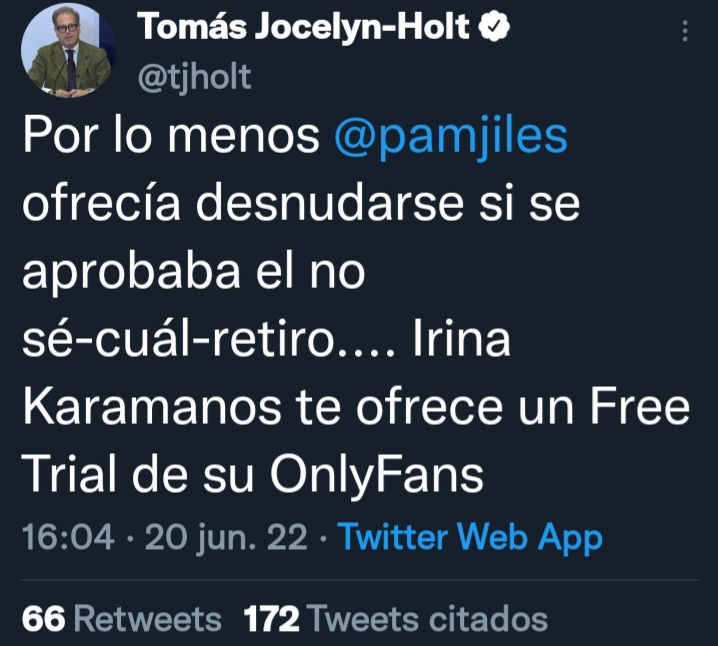 la_isla_munita's tweet photo. Y a mí, en 1997, me pagabas 60 lucas pa que te metiera el pico y me dabas 30 extra si llevaba a un muchacho de mi misma edad. Abúrrete de hablar huevadas @tjholt https://t.co/bmuflDPWAt