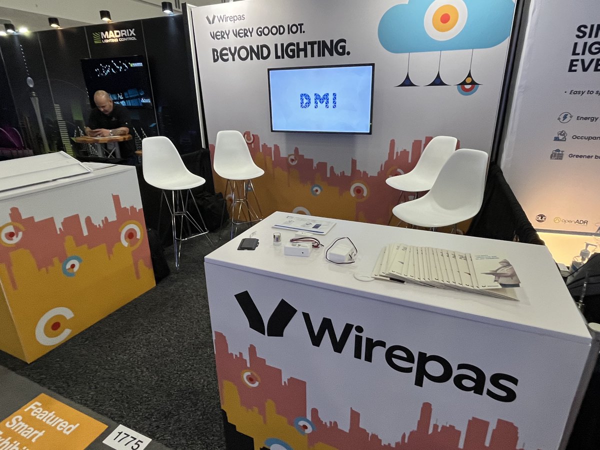 Are you at @LightFair 2022?  We've got a seat waiting just for you and so much to tell you about our Track &amp; Trace asset tracking solution!  Come see <a href="/DMI/">Dave Ingram</a> and <a href="/Wirepas/">Wirepas</a> at Booth 1775.  #lightfair2022 #iot #assettracking #industry40