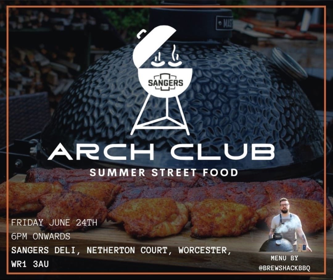 What’s better than bbq? 

Bbq cooked by someone else!!

Get to <a href="/SangersDeli/">Sangers Deli</a> on Friday night for their Street Food event.  

<a href="/WorcsWarriors/">Worcester Warriors</a> supporter @Brewshackbbq is the guest griller and the food will be epic!!! 6 PM start. 🥩