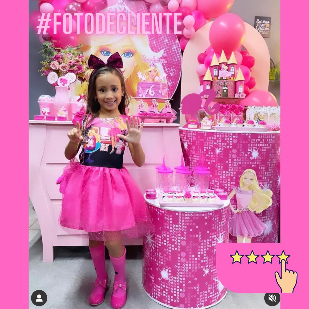 #FOTODECLIENTE
Quanta lindeza! Princesa arrasando com o nosso modelo smart com detalhes no tema 'Barbie!' 😍💞

modernameninas.com.br/festa-aniversa…

.
.
 #modernameninas #vestidoinfantil #vestidotematico  #aniversariodemenina  #festadeprincesa #barbie #vestidobarbie #vestidodabarbie