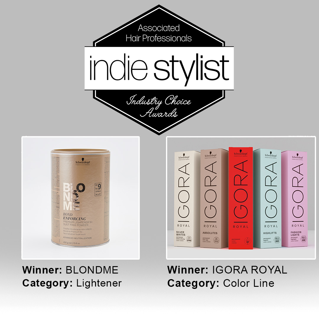 SchwarzkopfUSA's tweet photo. Wow! Us?! Voted by Indie Stylists!? What an honor!!
Thank you for choosing our #BLONDME and #IGORAROYAL products as your faves in the lightener and color line categories
at this year's Industry Choice Awards hosted by @ahphair 🥰 -- what a perfect hump day treat https://t.co/HIJiv7N1xG