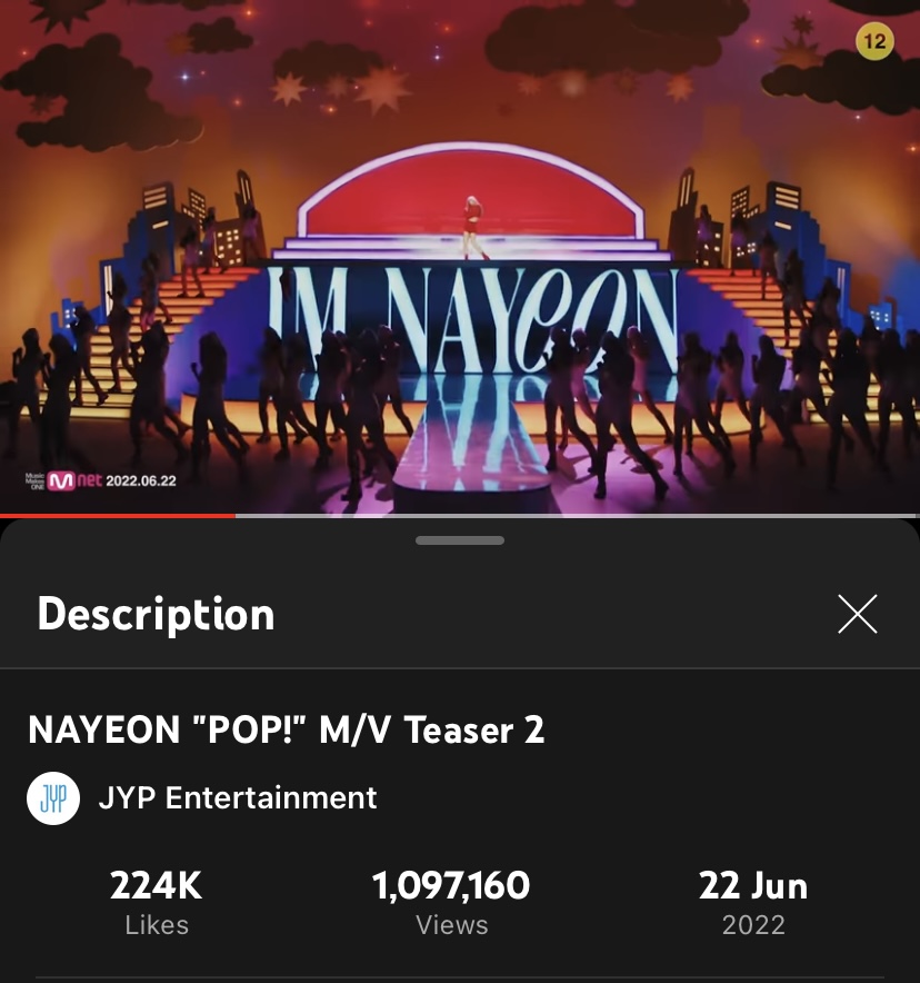 NYGLOBAL_UNION's tweet photo. NAYEON "POP!" M/V Teaser 2
1.000.000 Views 💙
NAYEON SECOND MV TEASER
#POP_Teaser2
#NAYEON_POP
#IM_NAYEON
@JYPETWICE https://t.co/NDzjRxOqK3