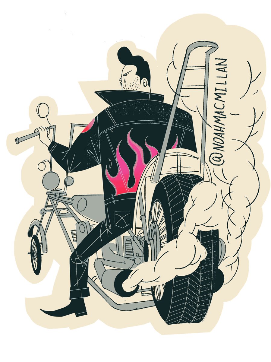 If you ordered one of these letterpress devils last week-AND ACTUALLY PAID- it’s getting packaged up today with a gnarly biker dude sticker bonus. If you didn’t order but want one DM me! $25 includes shipping. Printed by the brilliant No Plan Press.