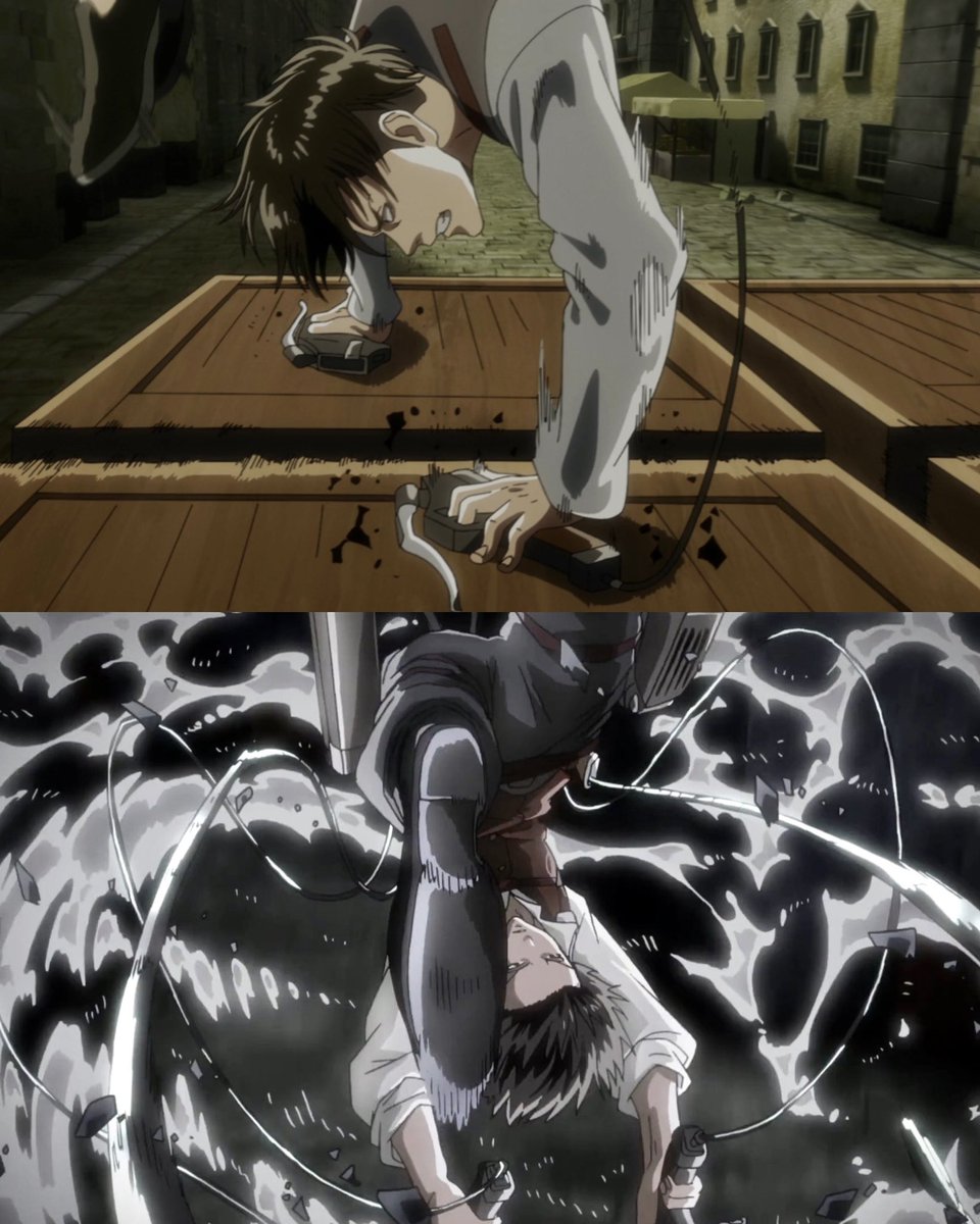 اعظم مطاردة في عالم الأنمي كانت من نصيب ليفاي 🔥