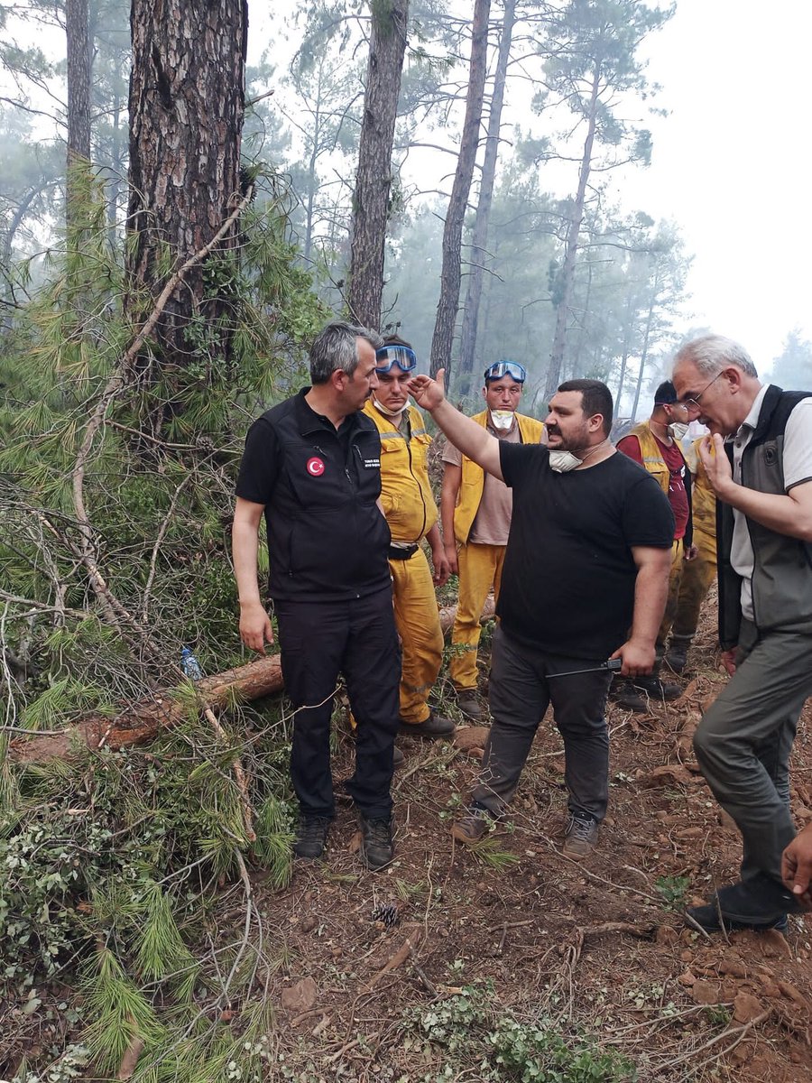 AFADBaskanlik's tweet photo. Marmaris’te meydana gelen orman yangınına müdahale çalışmaları @OGMgovtr ile eş güdüm halinde kesintisiz devam ediyor.

Çalışmalarda AFAD, @OGMgovtr, @EmniyetGM, @jandarma, diğer kamu kurumları ile belediyeler görev alıyor.

Yeşil vatan için hep birlikte! 🌲🇹🇷 https://t.co/yzxAFHSVM8