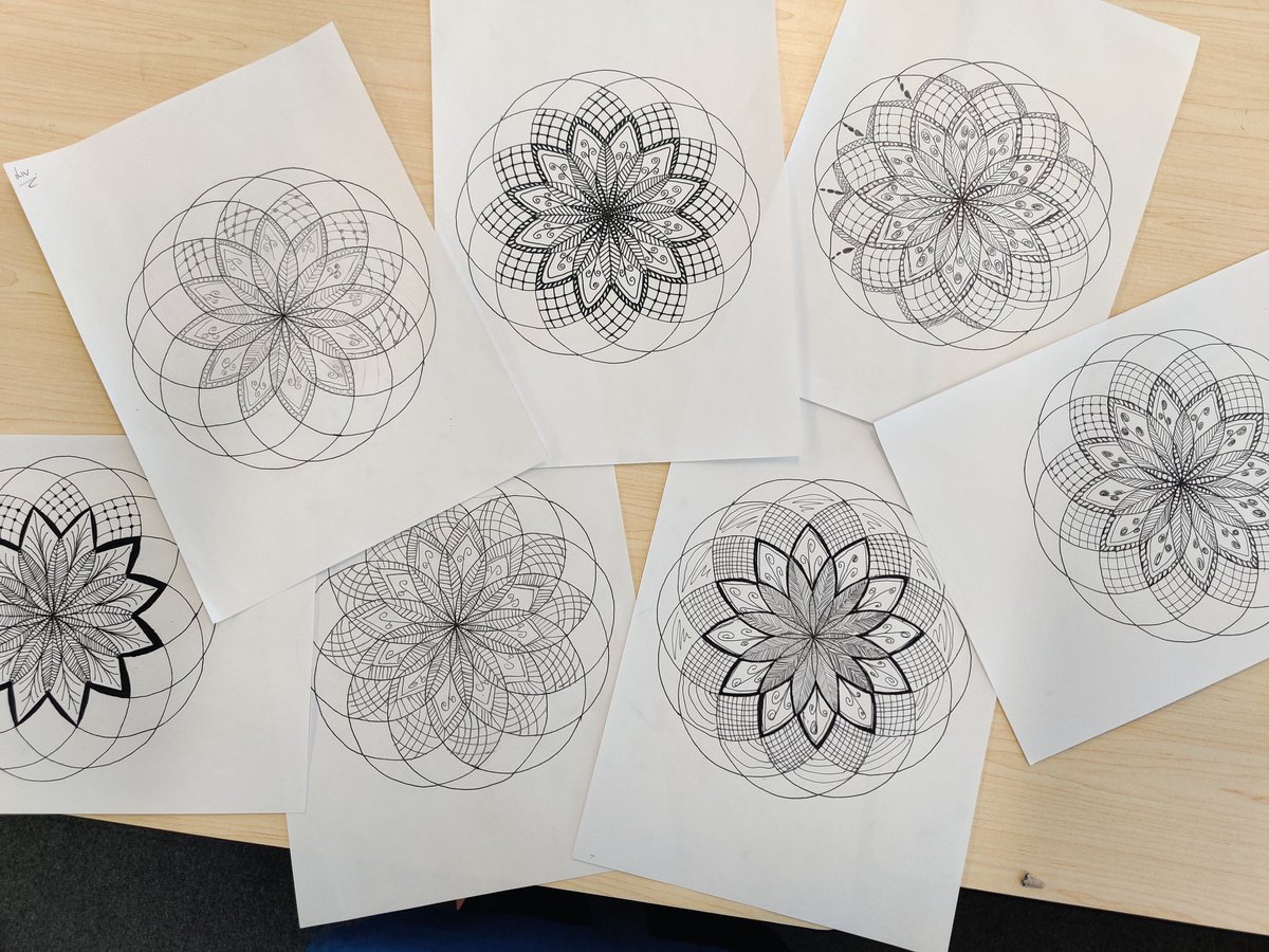 japleen_kaur1's tweet photo. Had a go at #Mandala drawings during #MindfulnessColouring Elective today. Students seem to enjoy it. https://t.co/7hjVUnu4lP