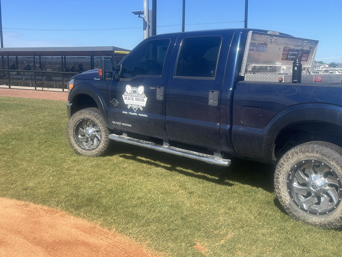 Thanks <a href="/MackBrosGrounds/">Mack Bros. Sports Construction</a> for getting our field right before the <a href="/omaha_battle/">Battle of Omaha</a> and final home stretch! They have always done great work regrading the infield, edging, putting in new dugouts, providing product and consultation! Love how much pride they take in their work! #ENGLUE