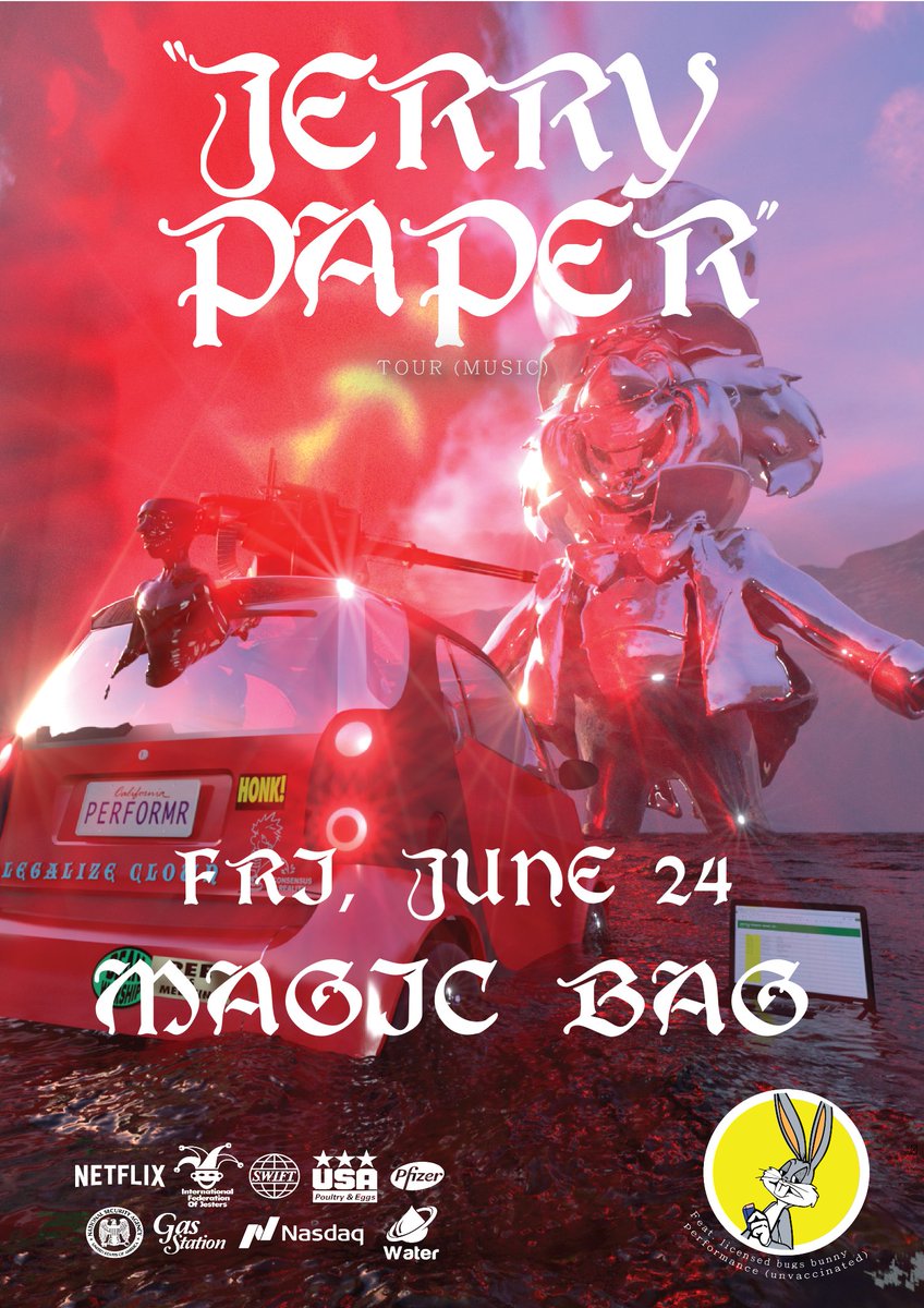themagicbag's tweet photo. 🎧This Friday at the Magic Bag🎧
Jerry Paper @JerryPaperREAL
with Sister Ray
Fri, June 24 | Tix: $16 adv./$18 dos. | AA
Ticket Link: https://t.co/4FTqqjNXkA
#JerryPaper #TourMusic #TheMagicBag https://t.co/9hX9S9Ti0Q