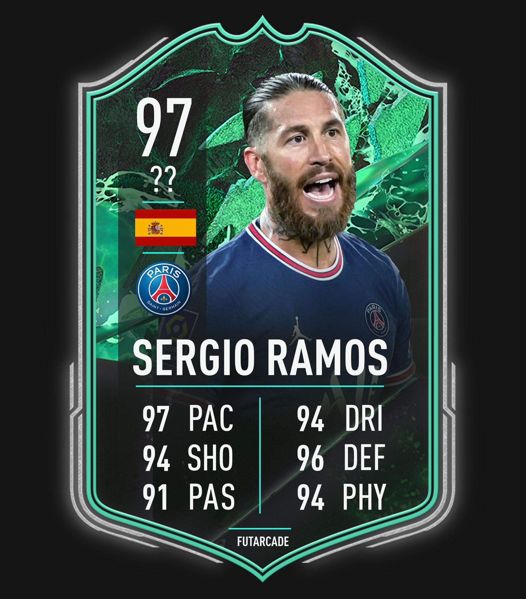 Sergio Ramos 10/10 Futera Unique 2021-22 Arcade-Fut on X: 
