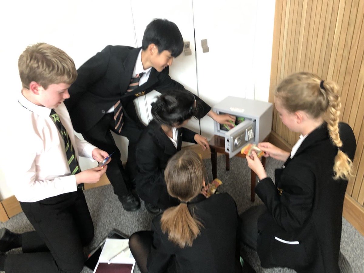 Caterham_French's tweet photo. Junior French Club had lots of fun in the last event of the season : an amazing Escape Room Challenge ending with a code to open the safe and win rewards #caterhamfrench #caterhamconnected https://t.co/q0AKHxccry