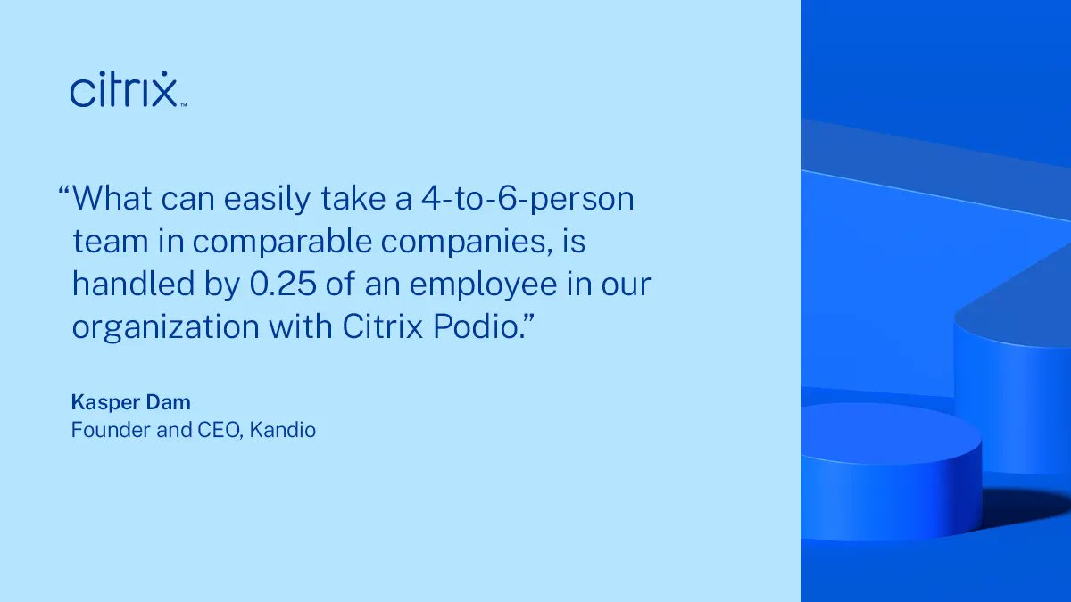 Thanks to <a href="/Podio/">Podio</a>, Kandio has now automated over 95% of man hours and has enabled staff to focus on less routine, more strategic areas of work. Learn more about how they've implemented it across their organization. buff.ly/3b0uO1P
