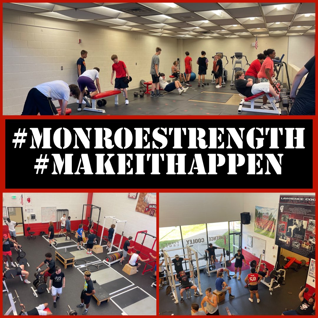 Great Day today!  Let’s finish the week Strong! Thursday 6/23 9th-12th 8:30-10:00
#MakeItHappen <a href="/MonroeTrojansFB/">Monroe Trojan Football</a>