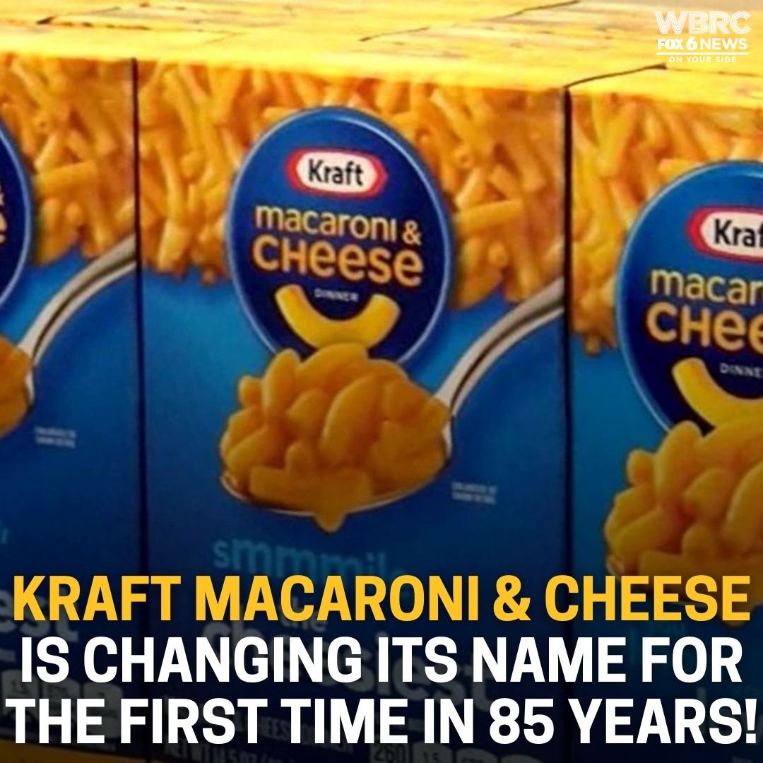 WBRCnews's tweet photo. Kraft said the name and box changes are part of an effort to rebrand the household staple as “comfort food.” 🧀 https://t.co/VH2j1gzWiX https://t.co/lN4mgZsoOC