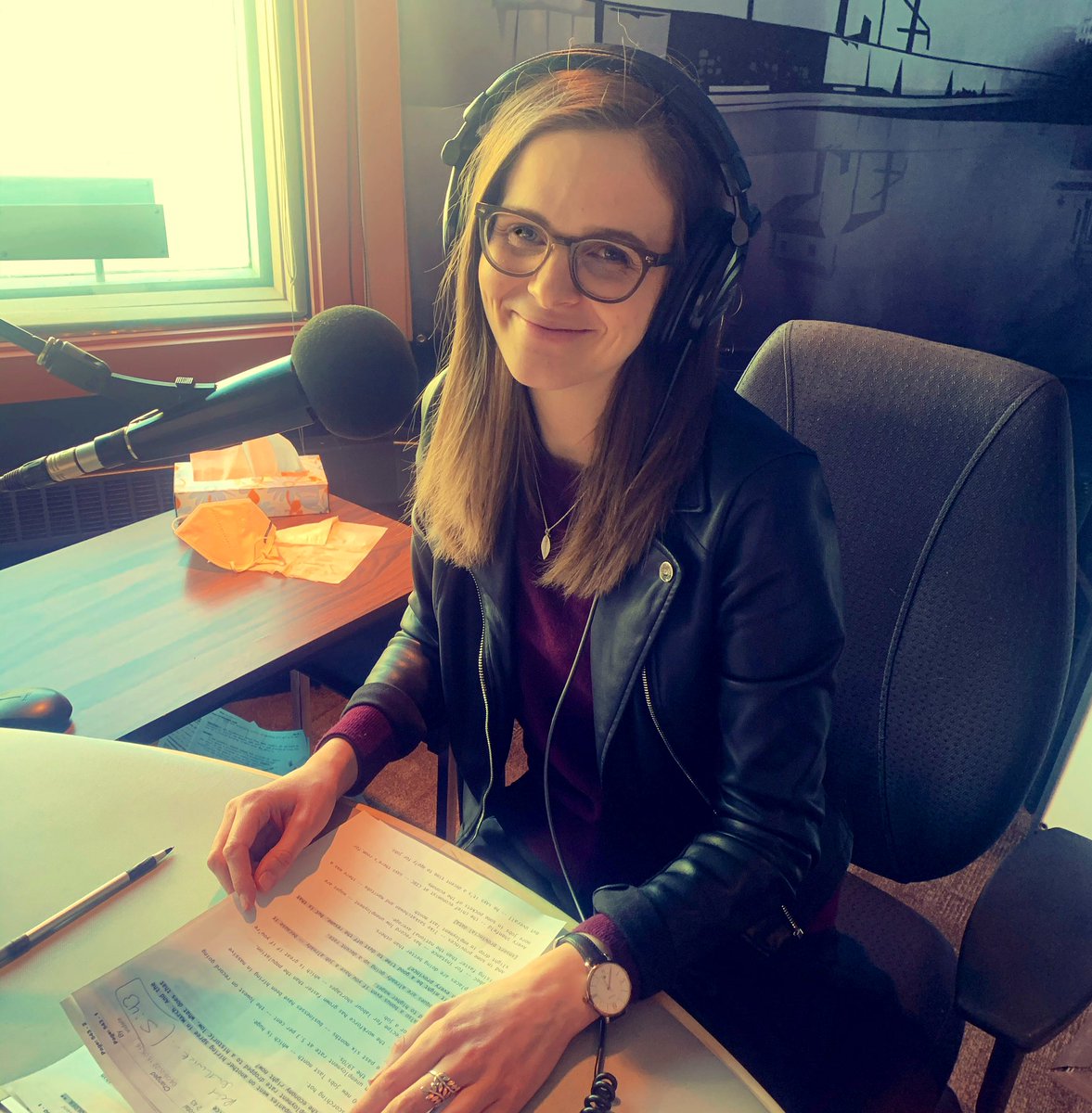 Back in the host chair this afternoon for Up to Speed <a href="/CBCManitoba/">CBC Manitoba</a> <a href="/cbcradio/">CBC Radio</a>. I’ve already bothered our studio technician to play two songs from my fave Canadian artists— including a brand new track that just dropped today! #lovecbc #lovecbcmb